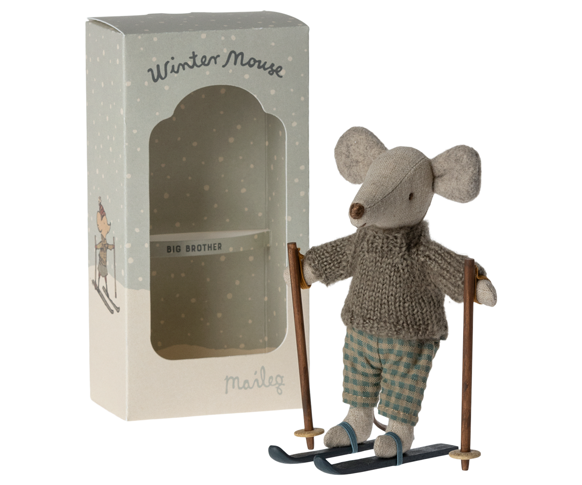 Winter Mouse with Ski Set, Big Brother