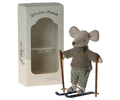 Winter Mouse with Ski Set, Big Brother