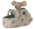 Baby mouse in carry cot - Blue