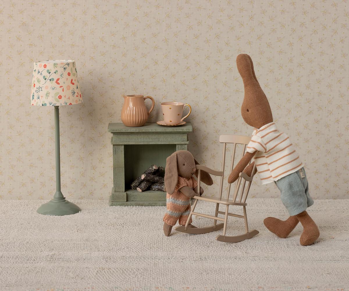 Bunny, Micro - Brown - Dusty rose knitted suit