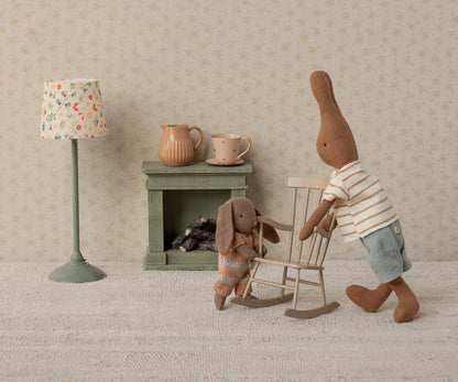 Bunny, Micro - Brown - Dusty rose knitted suit