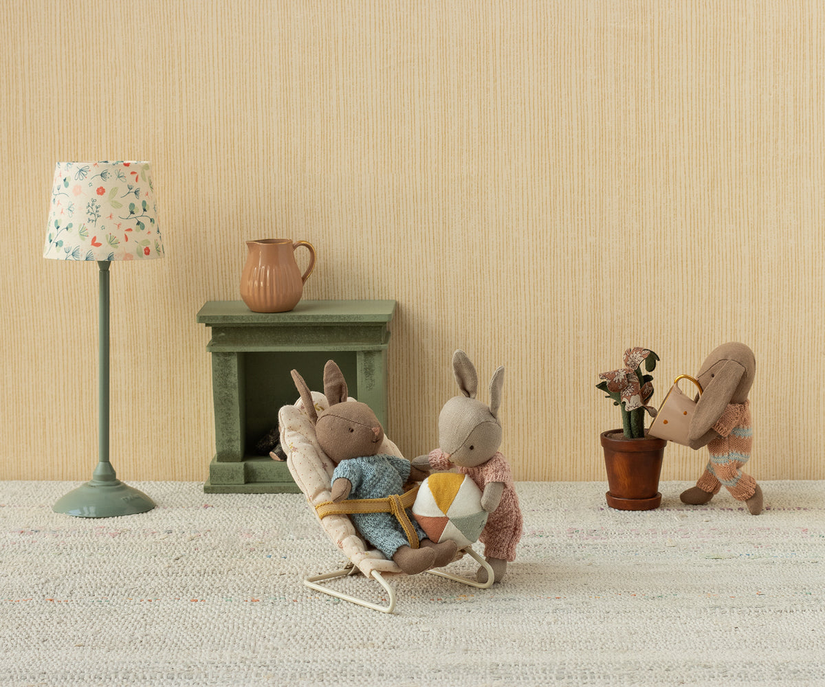 Bunny, Micro - Brown - Dusty rose knitted suit