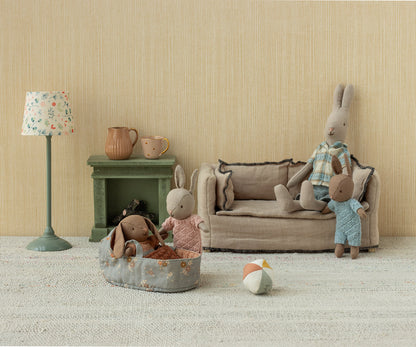 Rabbit, Micro - Sand - Rose knitted suit